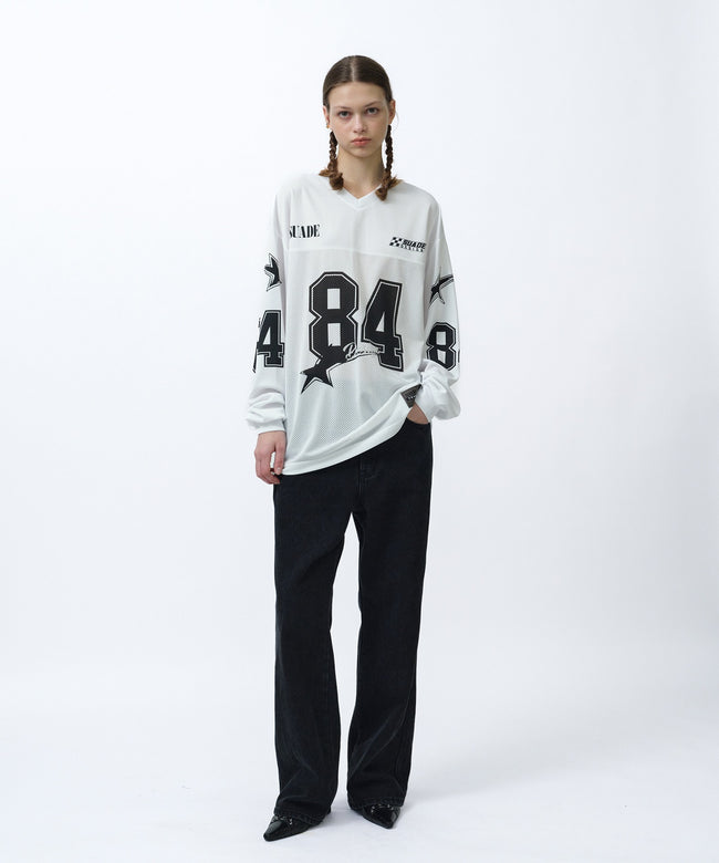 84 STAR RACING LONG SLEEVE [WHITE] Main Image