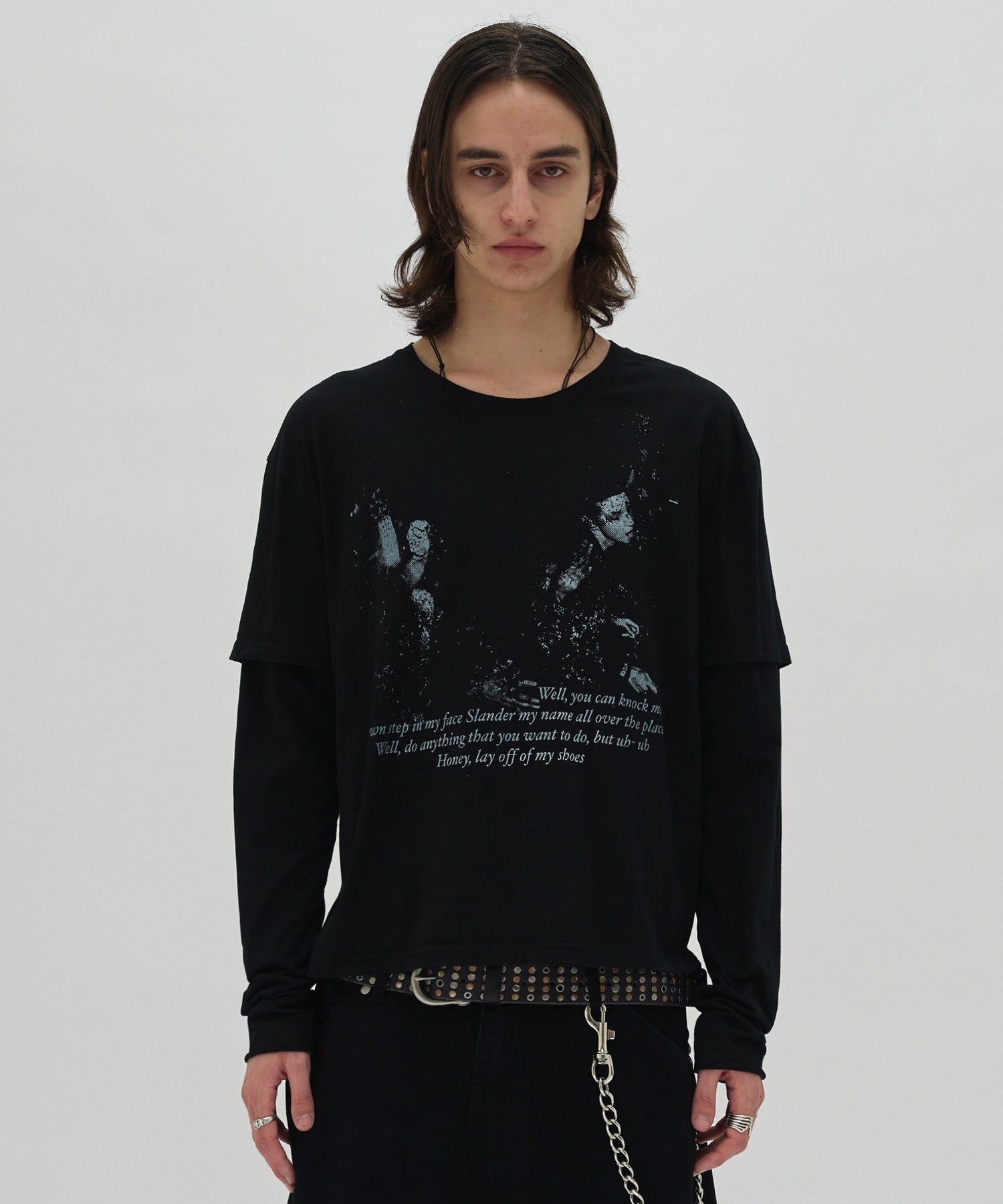 LAYERED LONG SLEEVE [BLACK]