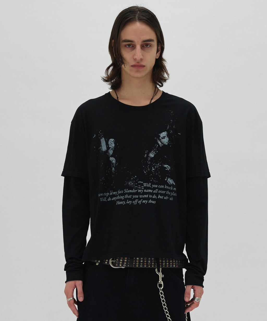 LAYERED LONG SLEEVE [BLACK]