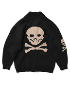 SKULL COWICHAN SWEATER [BLACK]