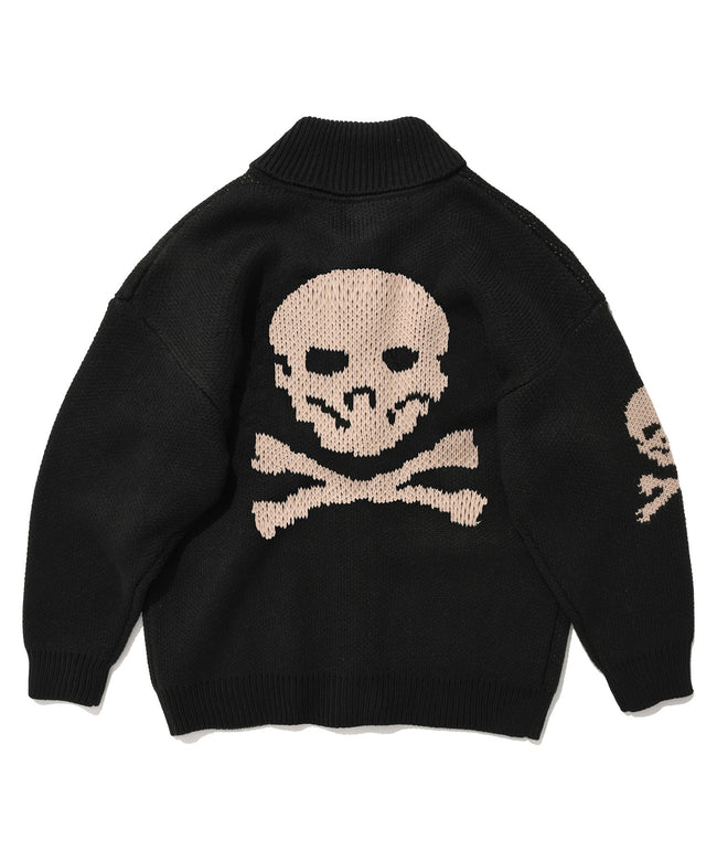 SKULL COWICHAN SWEATER [BLACK] Main Image