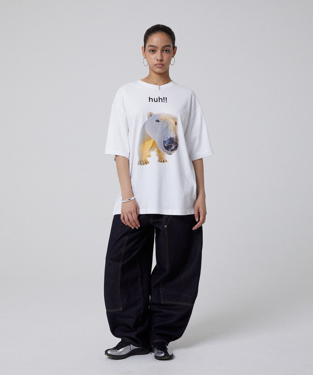 HUH!! TEE [WHITE]