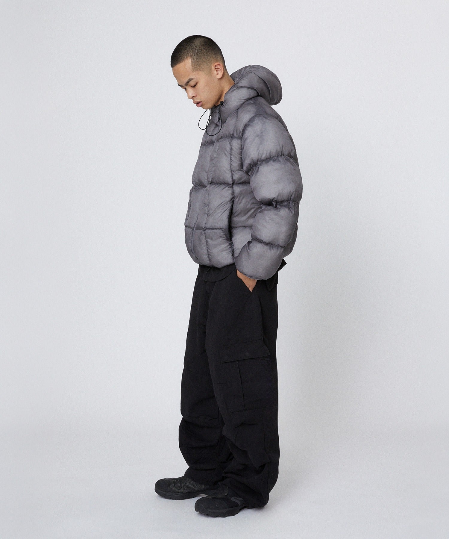 LIGHT PUFFER JACKET [GRAY]