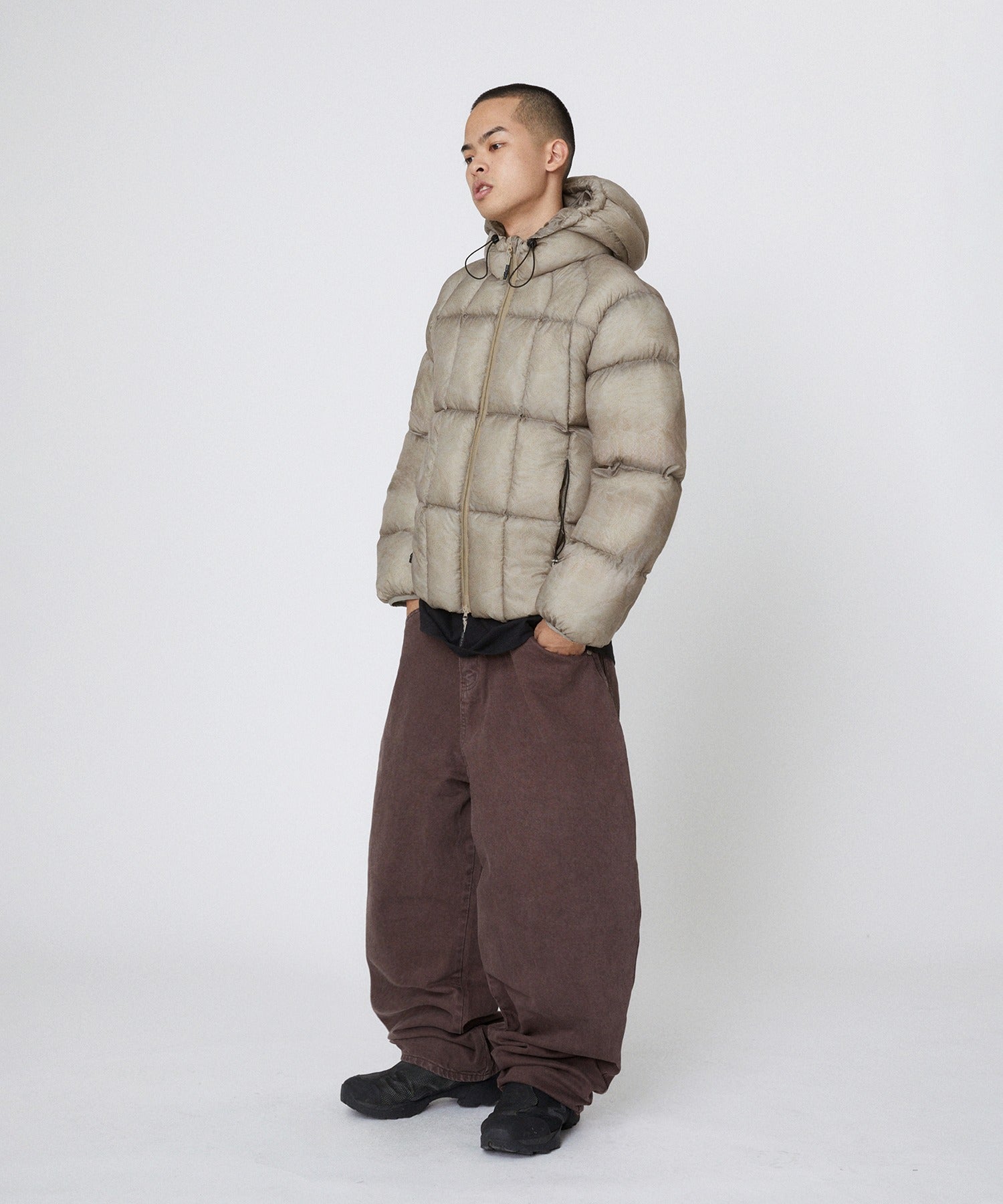 LIGHT PUFFER JACKET [BEIGE]