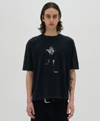 SILHOUETTE TEE [WASHING BLACK]