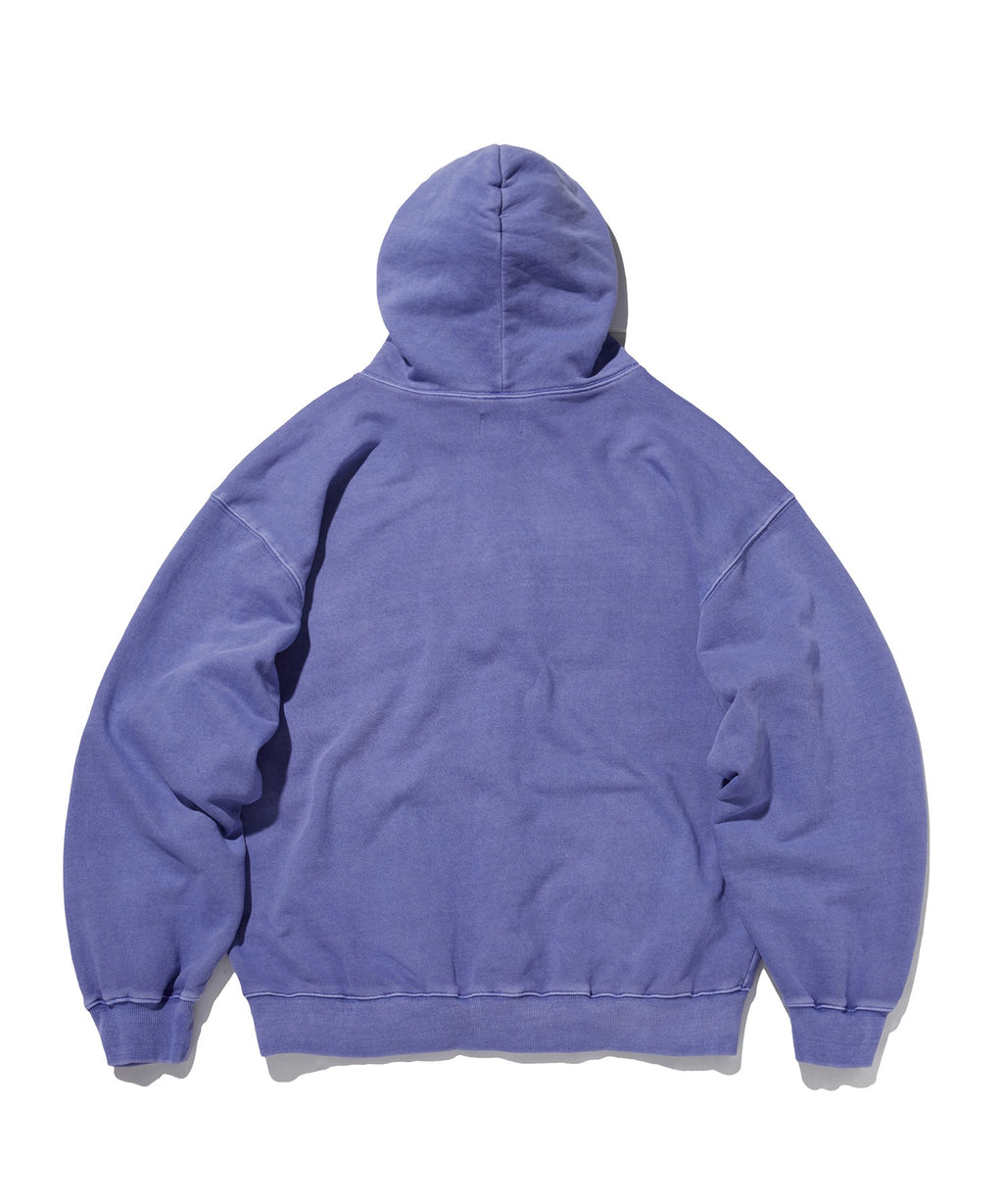 LOOSE SUADE HOOD ZIP UP [PIGMENT PURPLE]