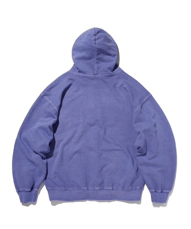 LOOSE SUADE HOOD ZIP UP [PIGMENT PURPLE] Main Image