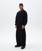 NORMAL HOOD ZIP UP [BLACK]
