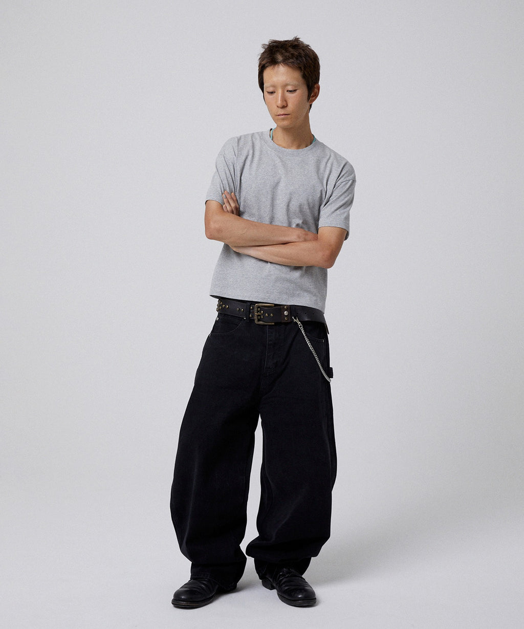 CROPPED TEE [GRAY]