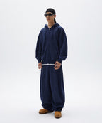 NORMAL HOOD ZIP UP [NAVY]
