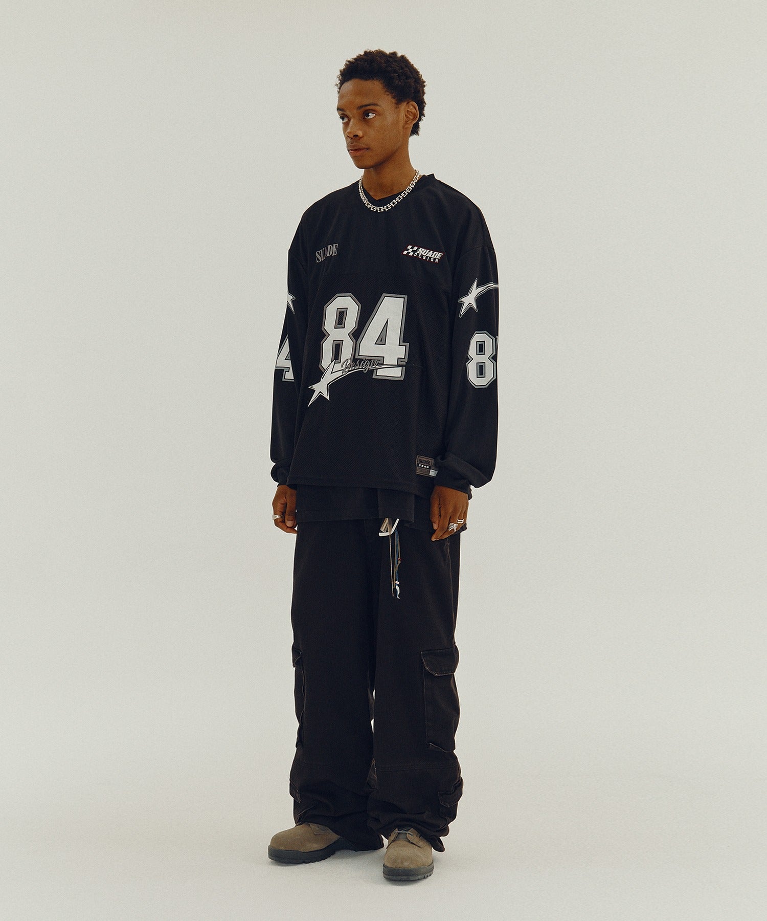 84 STAR RACING LONG SLEEVE [BLACK]