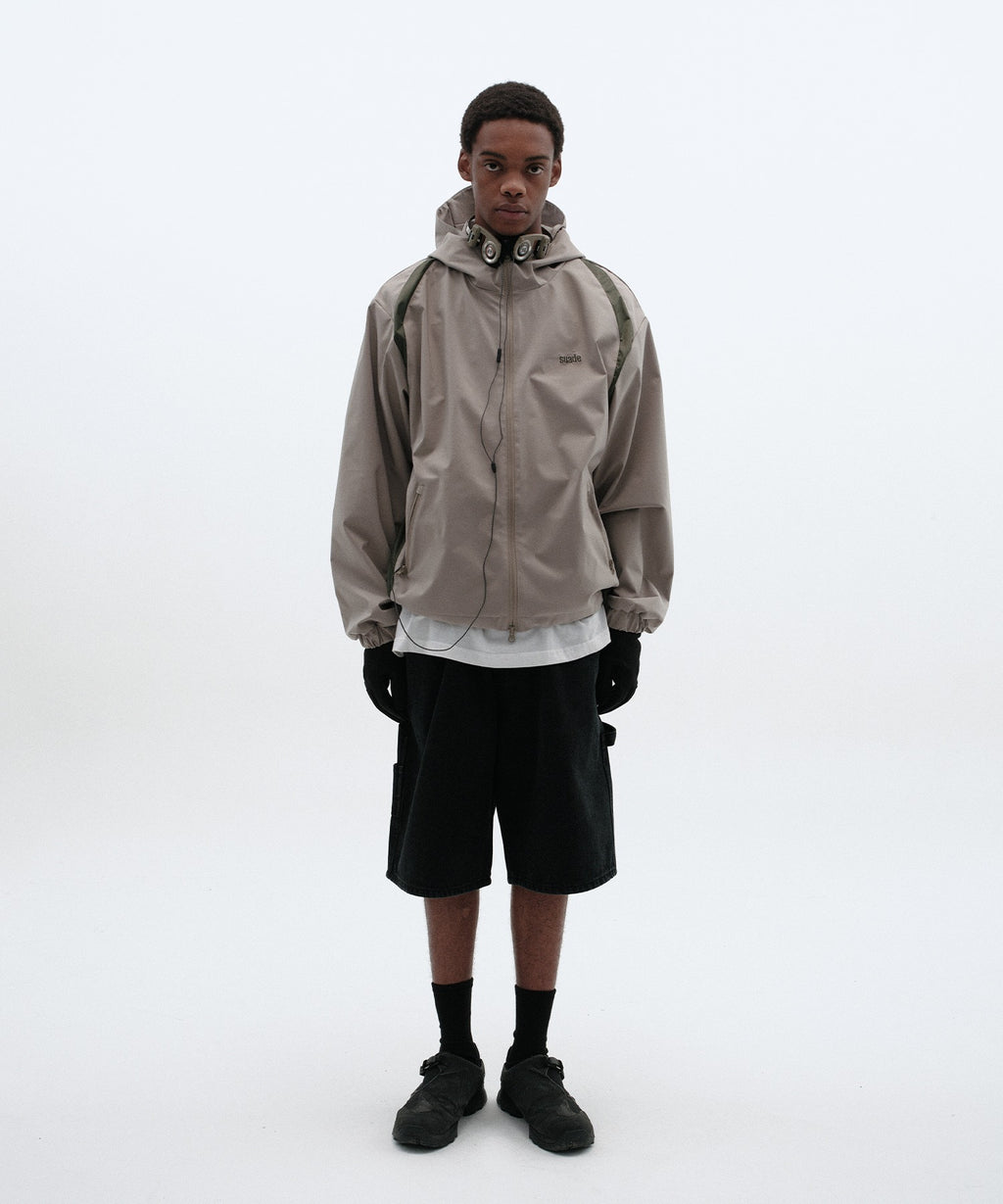 CARPENTER DENIM SHORTS [BLACK]
