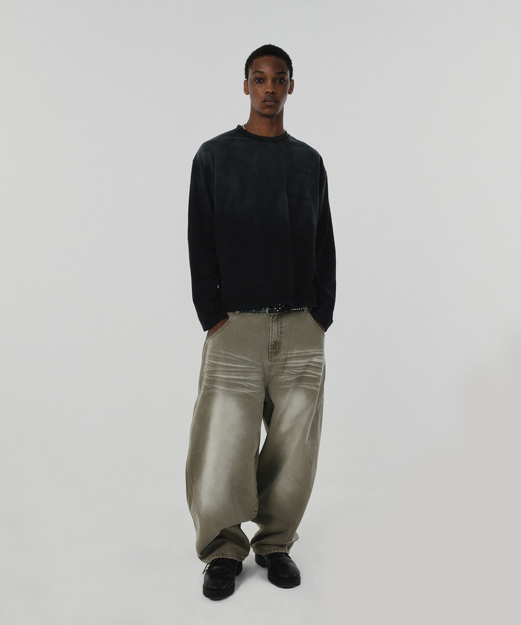 WRINKLE DENIM [OLIVE]