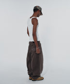 CONTOUR POCKET DENIM [BROWN]