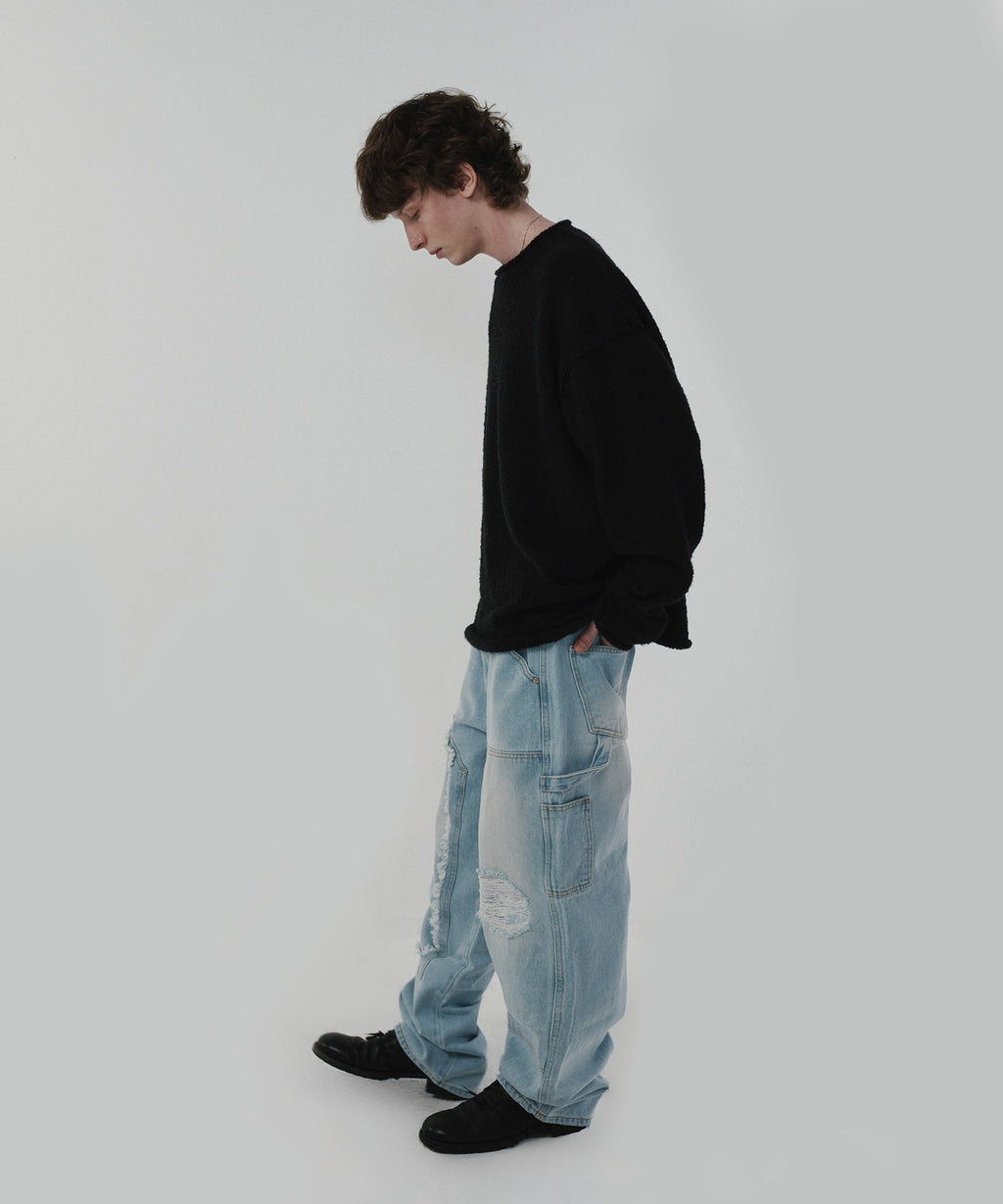 SHEARLING KNIT [BLACK]