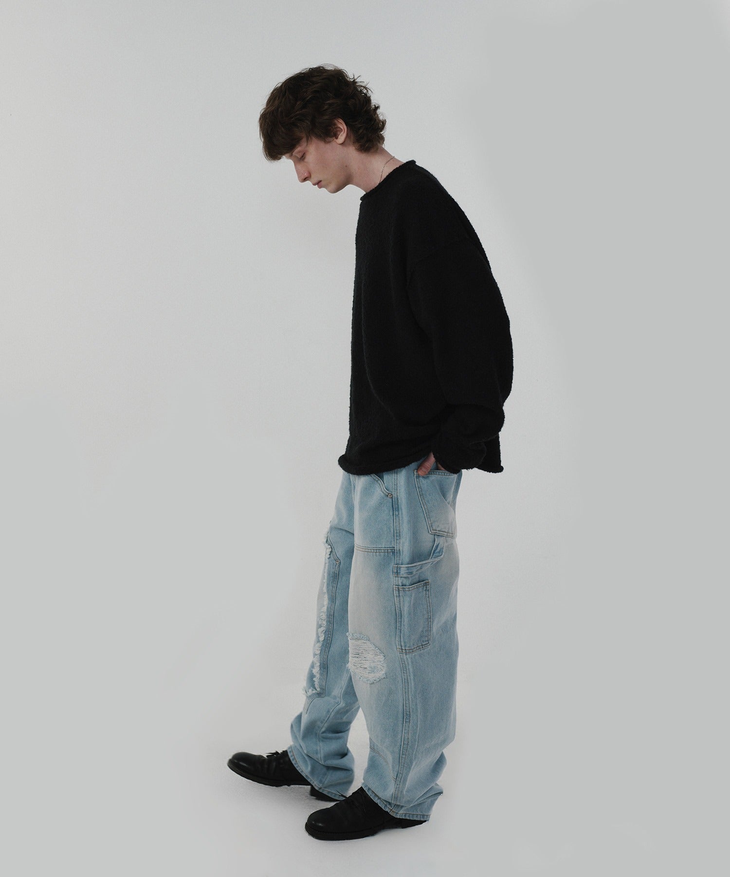 SHEARLING KNIT [BLACK]