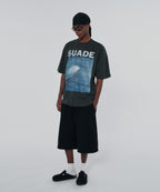 WIDE SWEAT SHORTS [BLACK]
