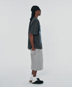 WIDE SWEAT SHORTS [GRAY]
