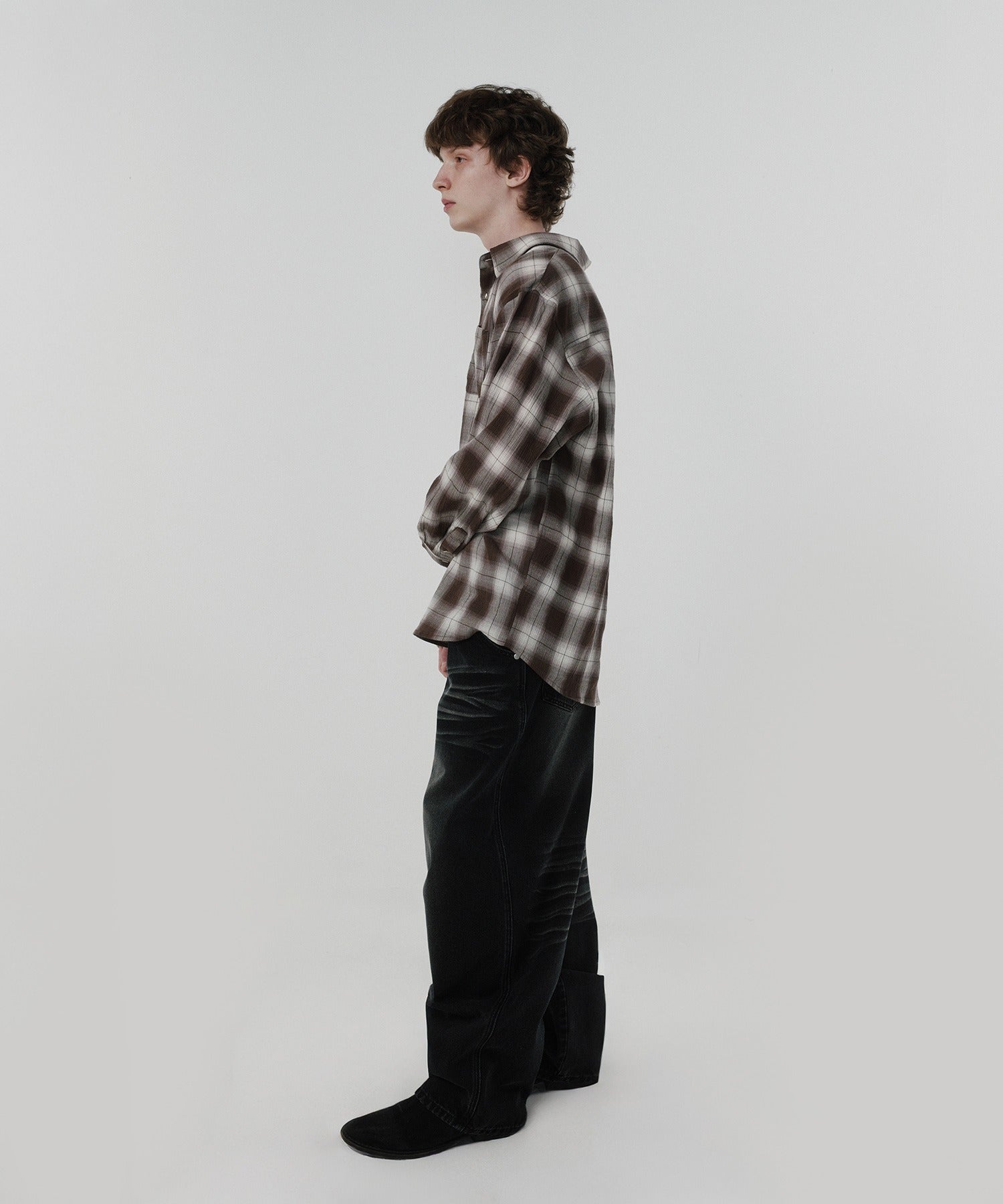 WRINKLE DENIM [BLACK]