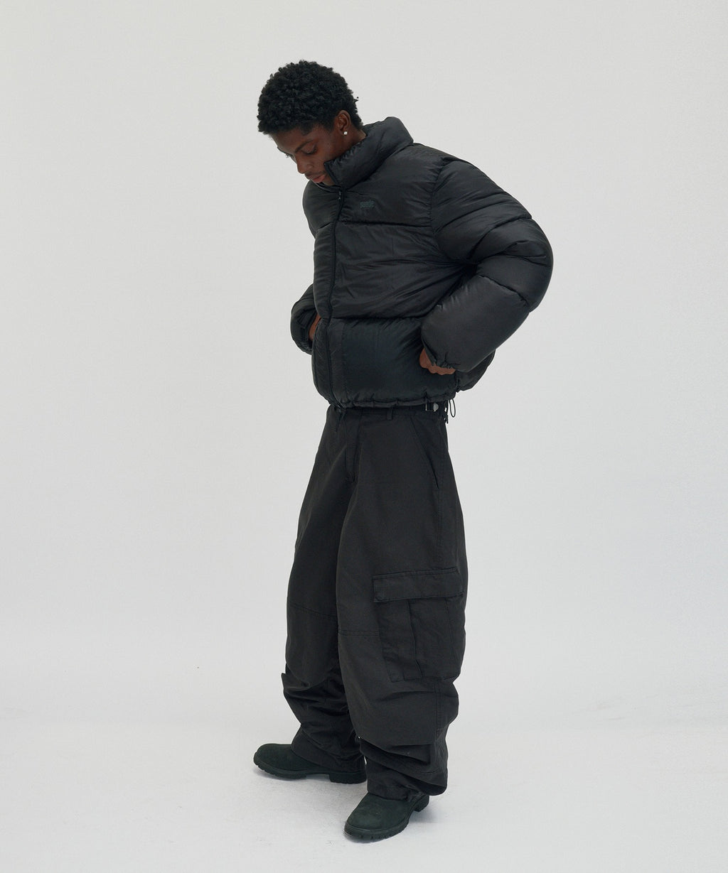 SHORT PUFFER JACKET [BLACK]