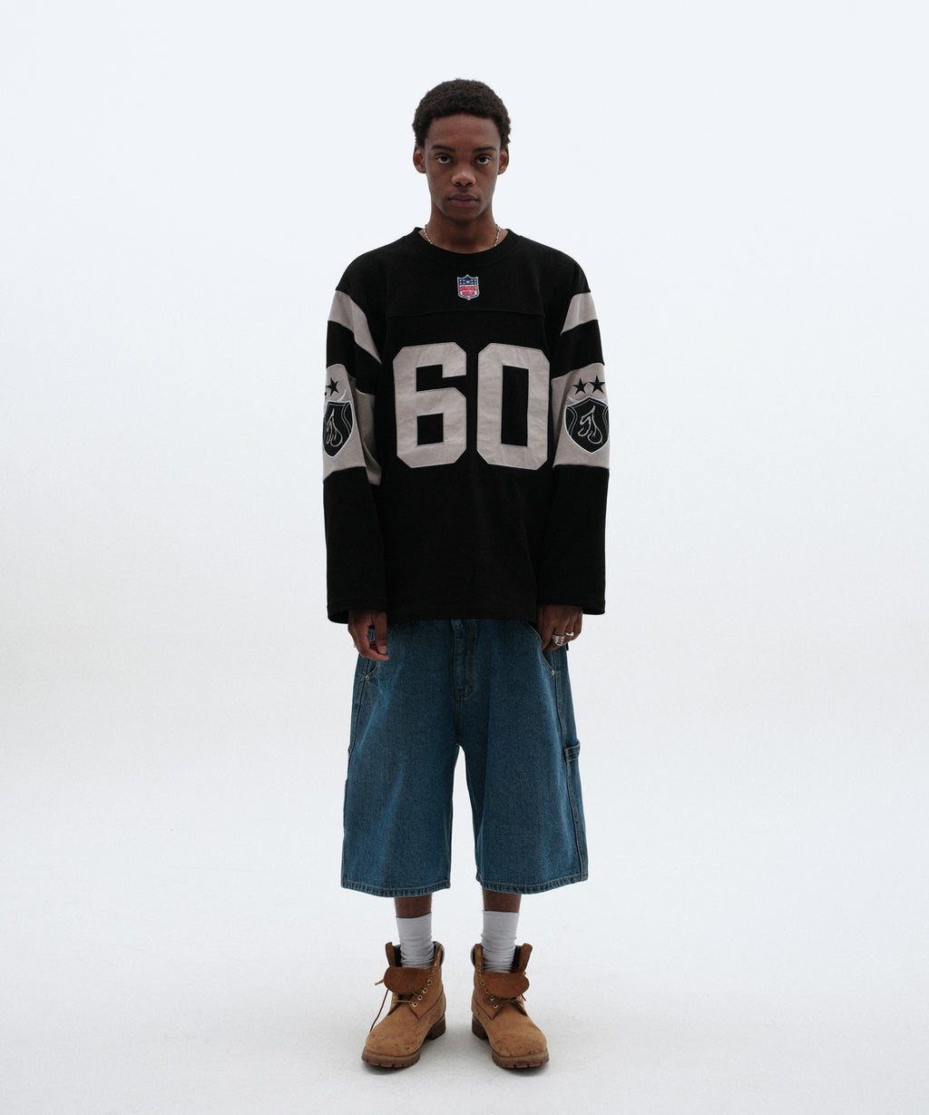 CARPENTER DENIM SHORTS [BLUE]