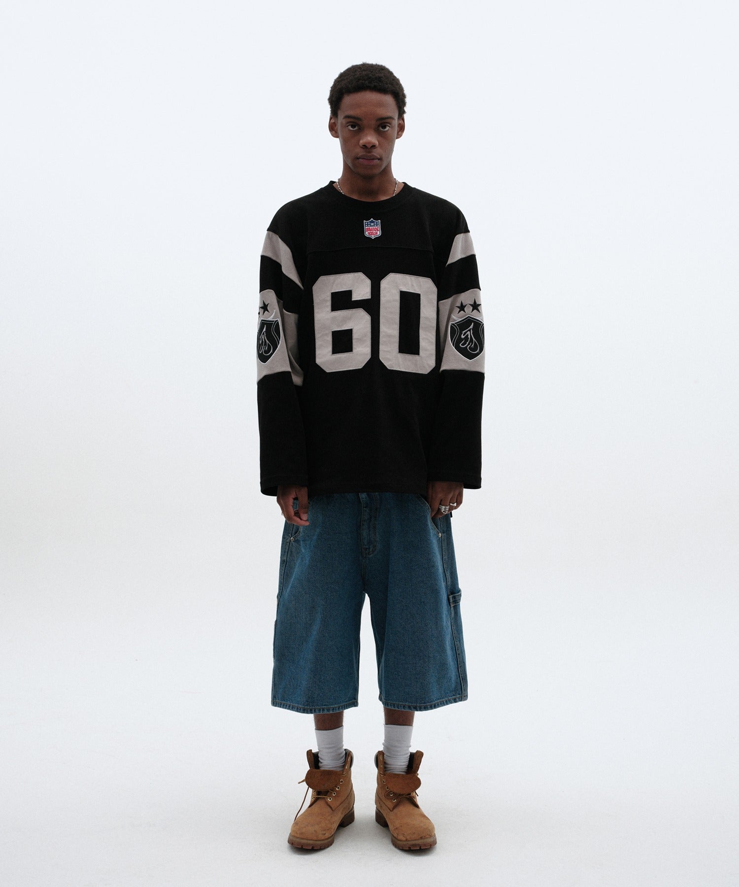 CARPENTER DENIM SHORTS [BLUE]