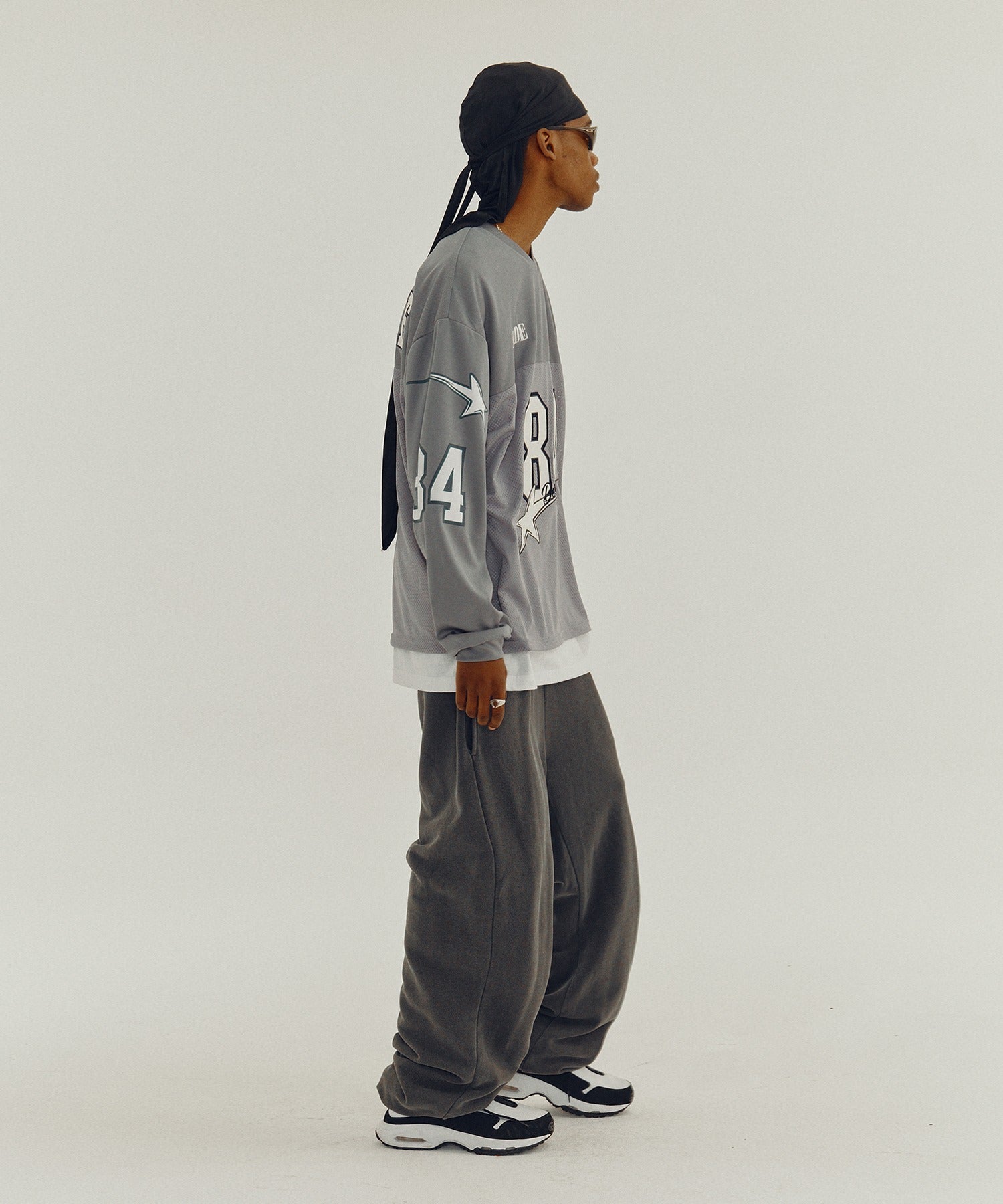 84 STAR RACING LONG SLEEVE [GRAY]
