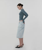 CONTOUR DOUBLE KNEE SHORTS [LIGHT BLUE]