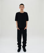 TEXTURED POCKET TEE [BLACK]