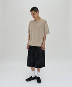 CUT EDGE SWEAT SHORTS [WASHING BLACK]