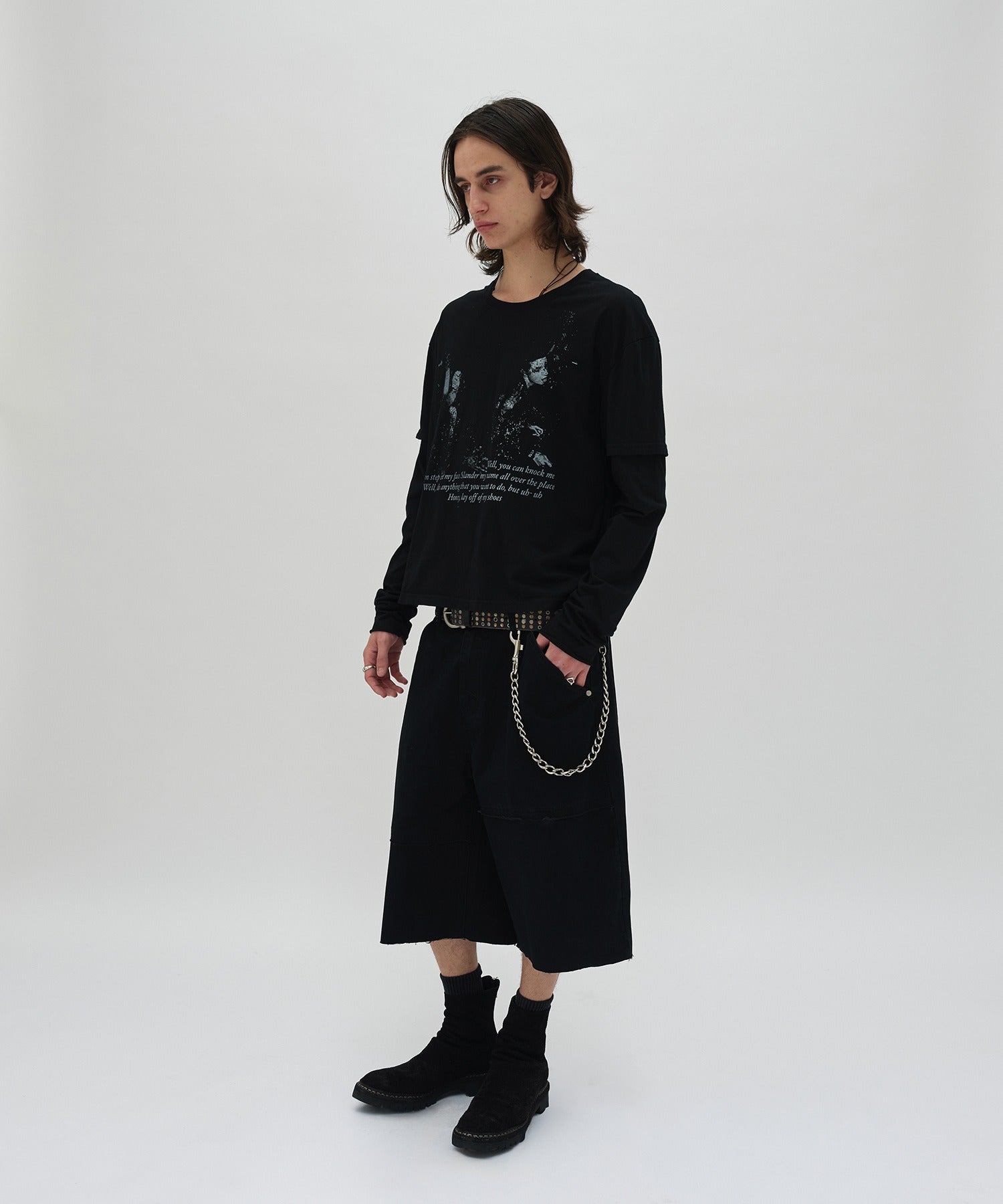 LAYERED LONG SLEEVE [BLACK]