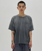POCKET CROPPED TEE [WASHING GRAY]