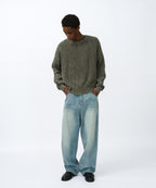 WASHED KNIT [KHAKI]