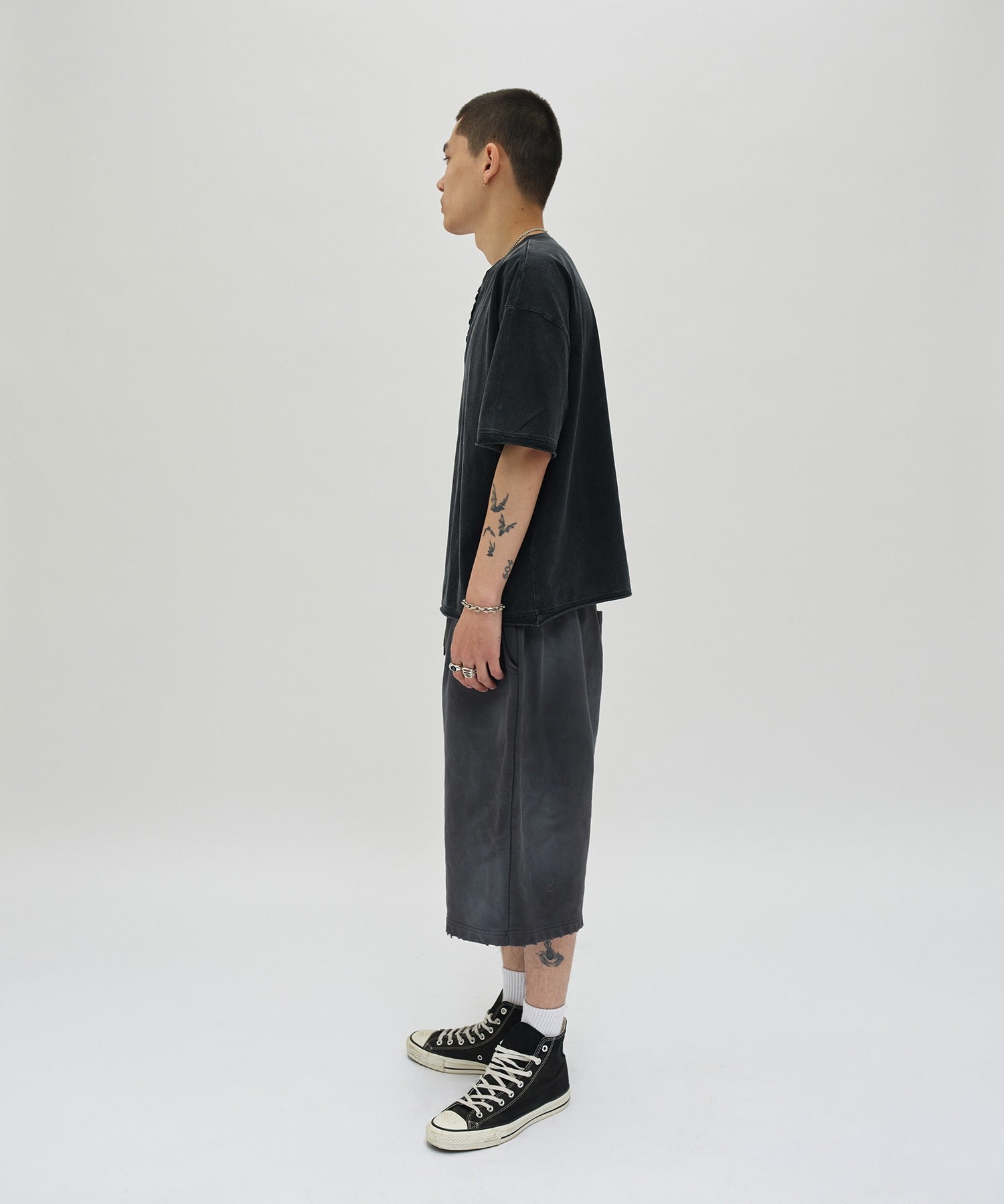 CUT EDGE SWEAT SHORTS [WASHING PURPLE]