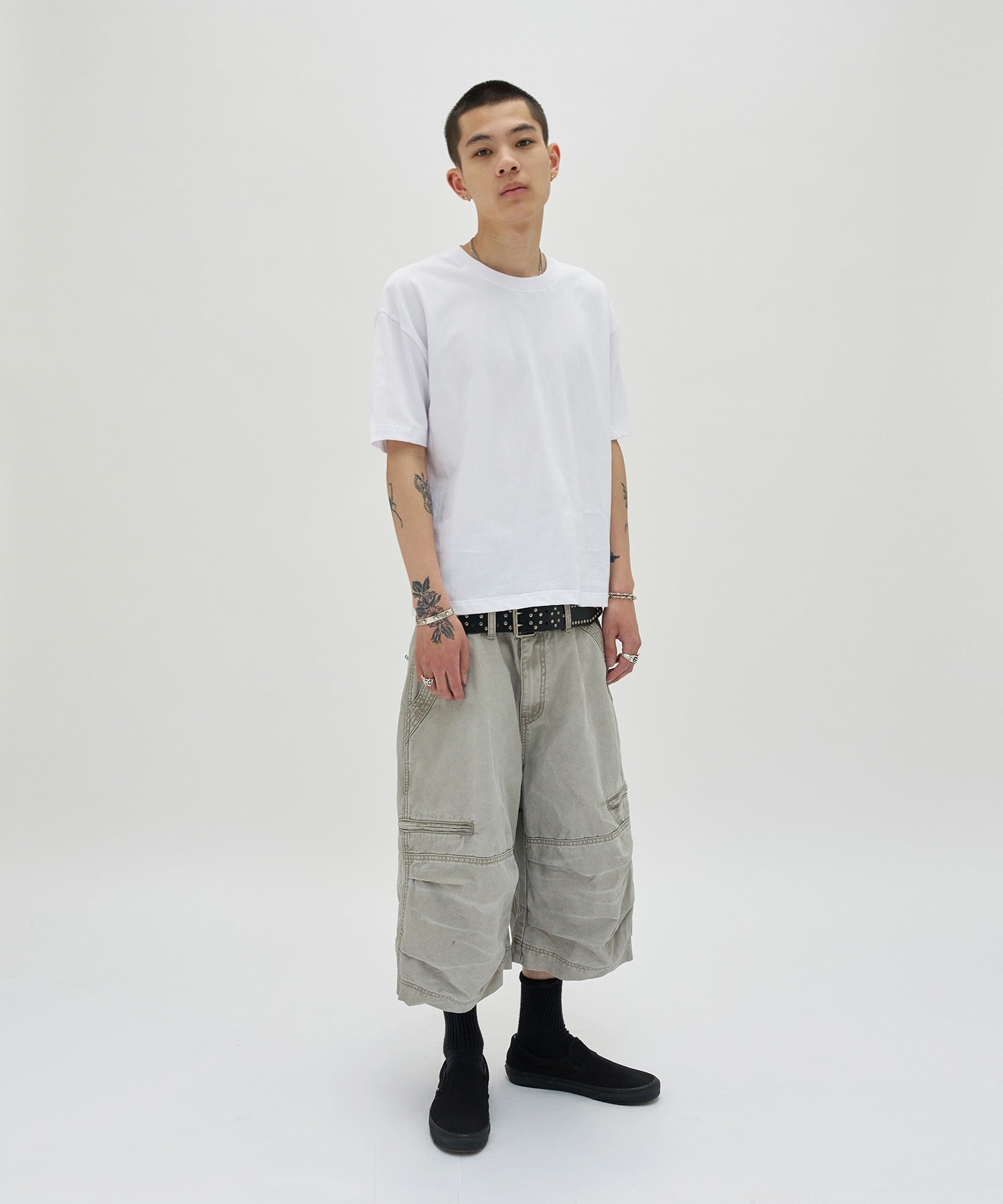 UTILITY CARGO SHORTS [GRAY]