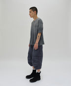 POCKET CROPPED TEE [WASHING GRAY]