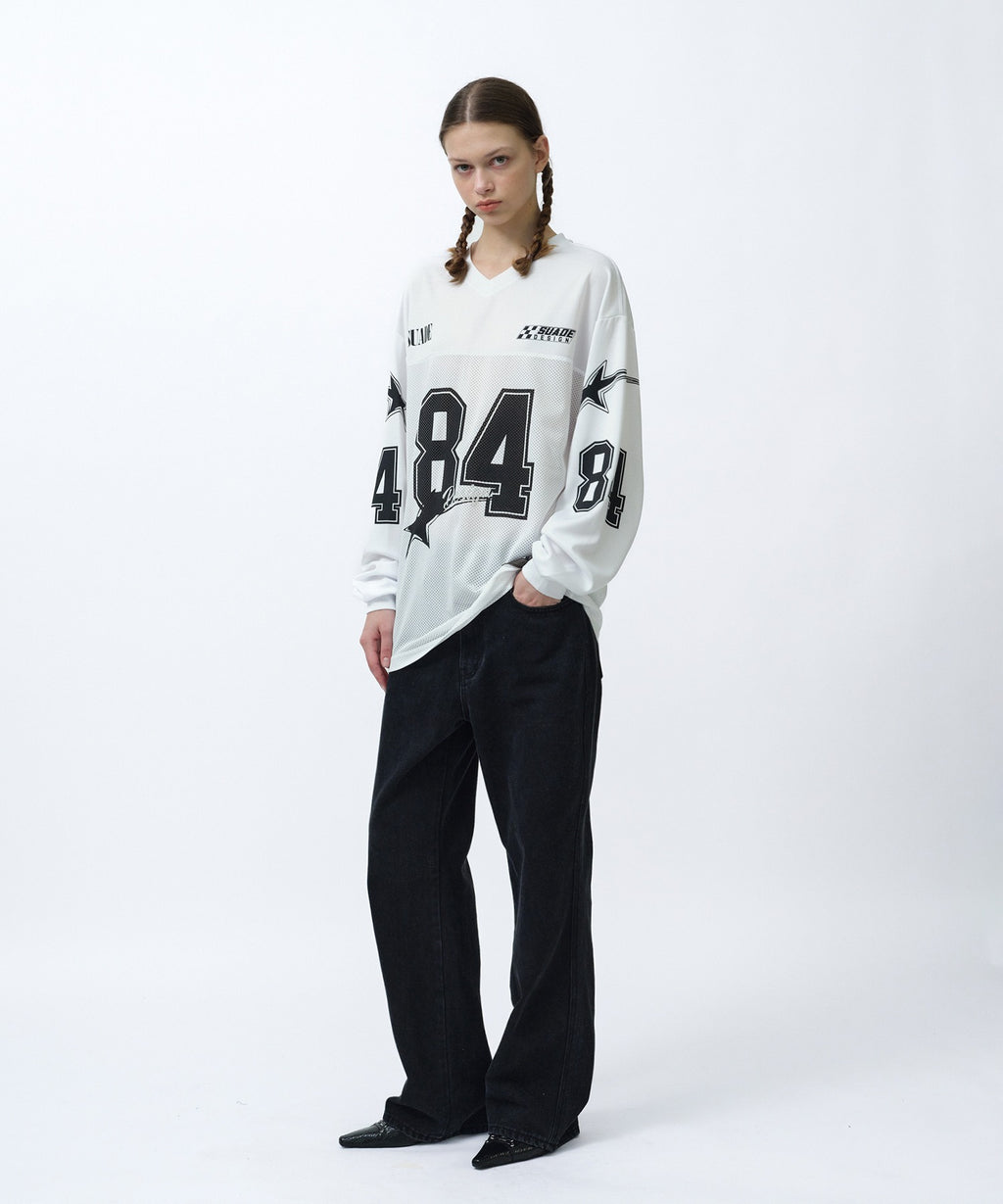 84 STAR RACING LONG SLEEVE [WHITE]