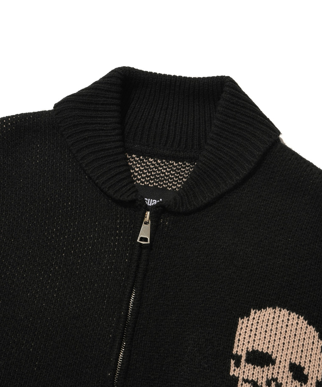 SKULL COWICHAN SWEATER [BLACK]