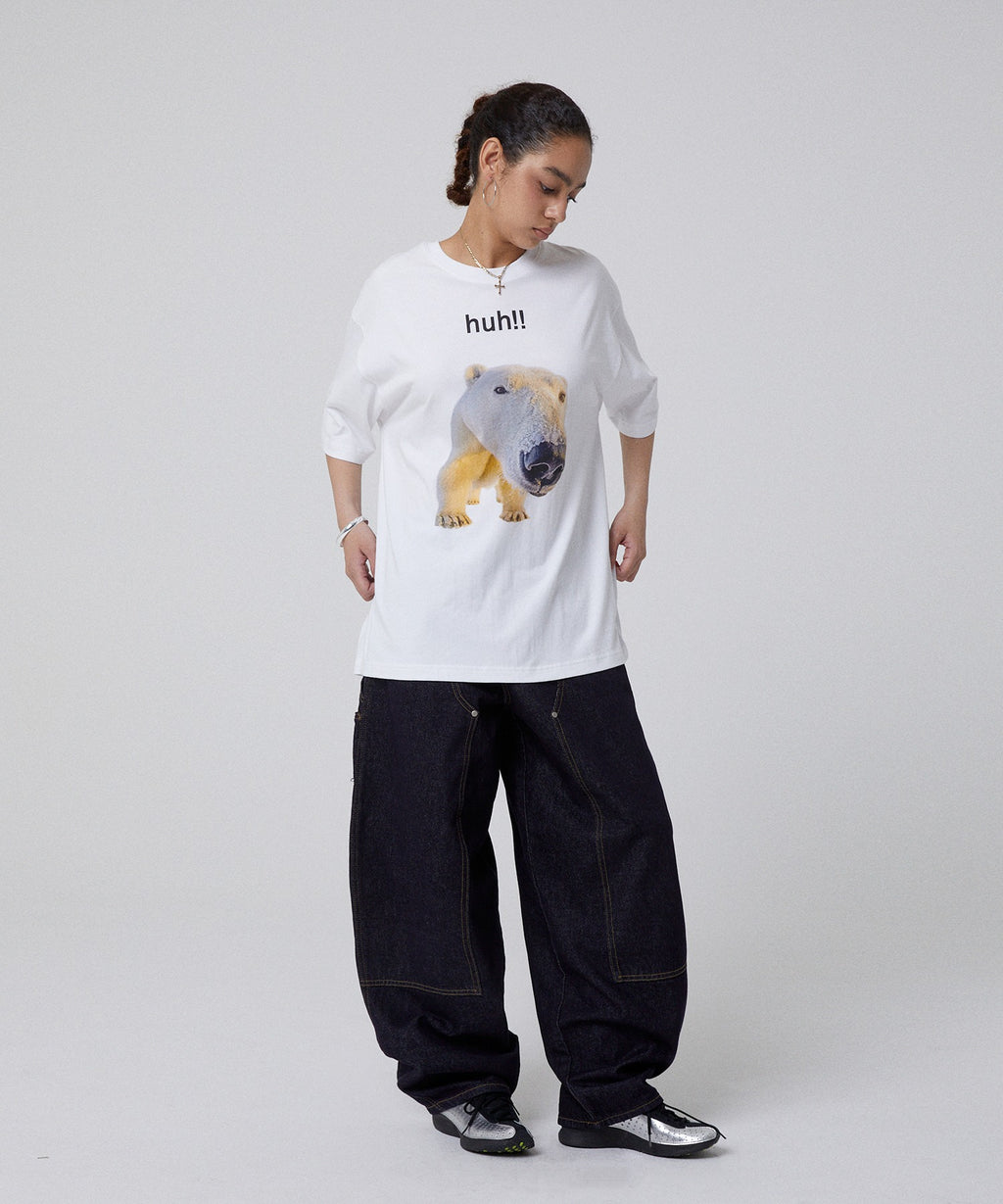 HUH!! TEE [WHITE]