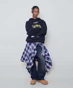 HUH!! LEOPARD HOODIE [BLACK]