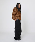 LIGHT PUFFER JACKET [BROWN]
