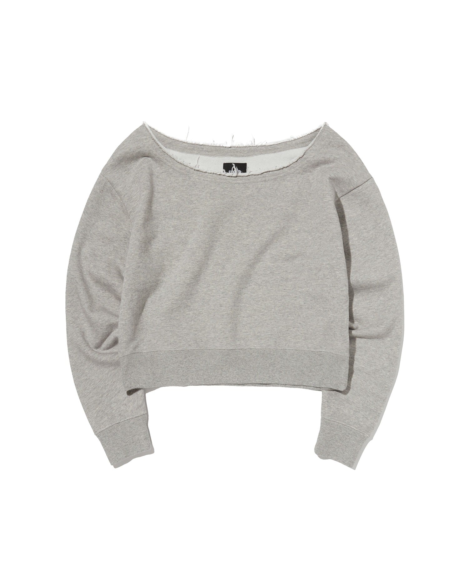 SUNNY ONE SHOULDER CREWNECK [GRAY]