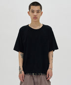 TEXTURED POCKET TEE [BLACK]