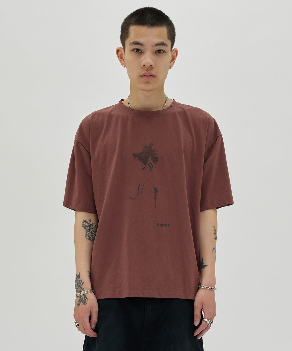 SILHOUETTE TEE [MOCHA BROWN]