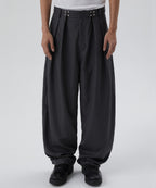 TWO TUCK STRIPE SLACKS [GRAY]