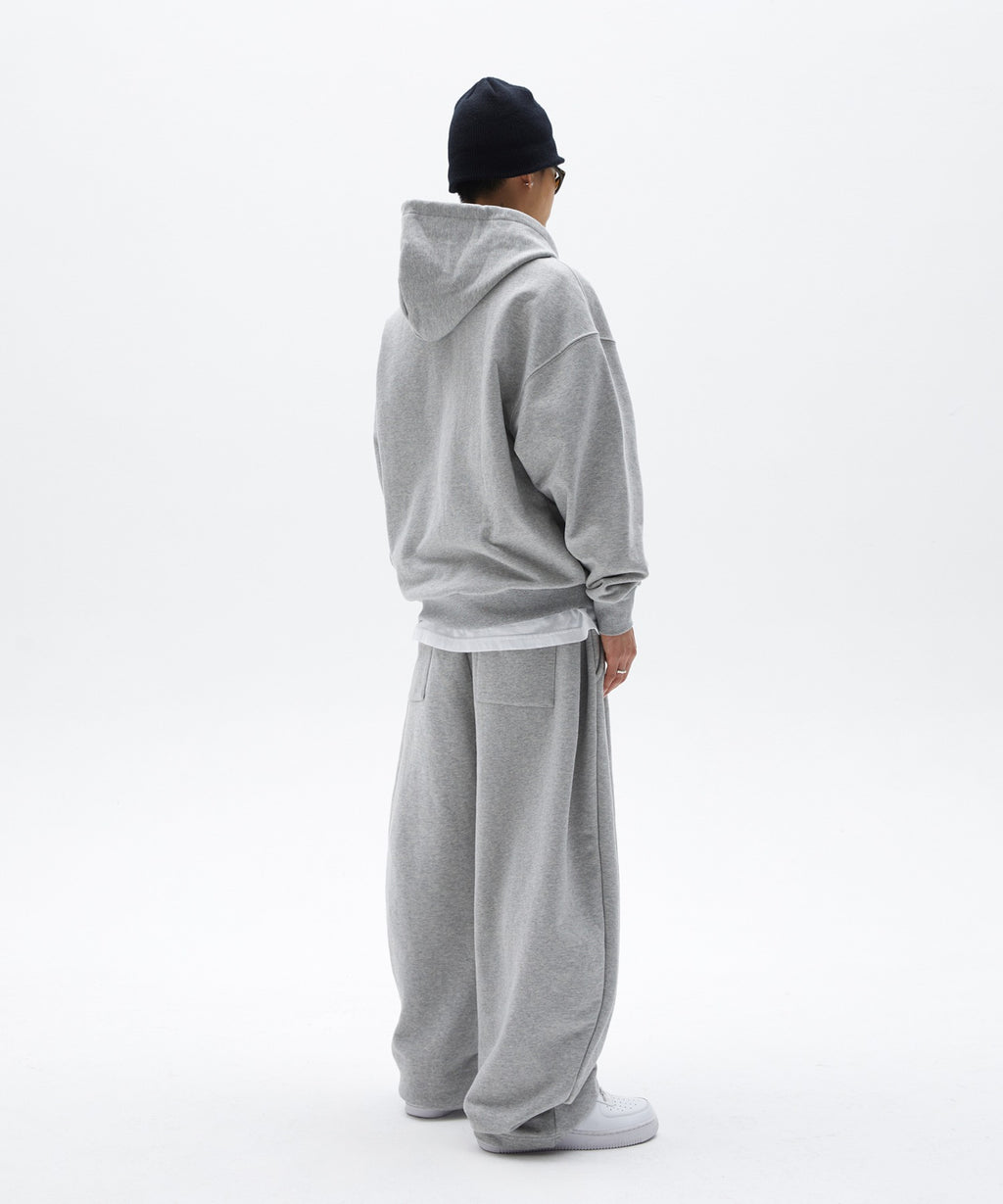 NORMAL HOOD ZIP UP [GRAY]