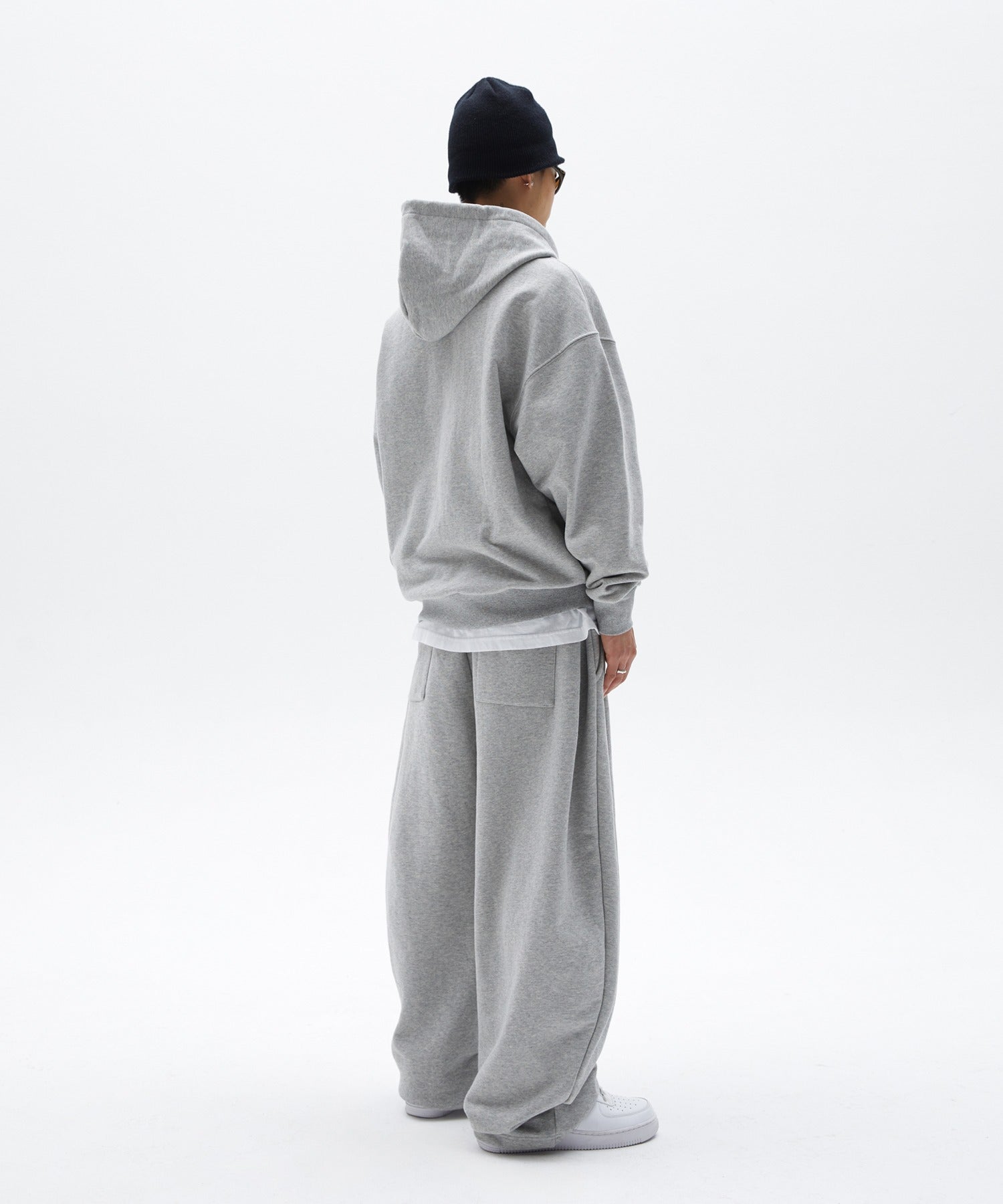 NORMAL HOOD ZIP UP [GRAY]