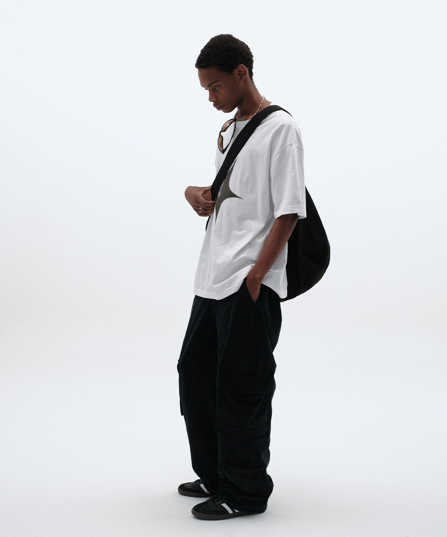 HALFMOON CROSS BAG [BLACK]