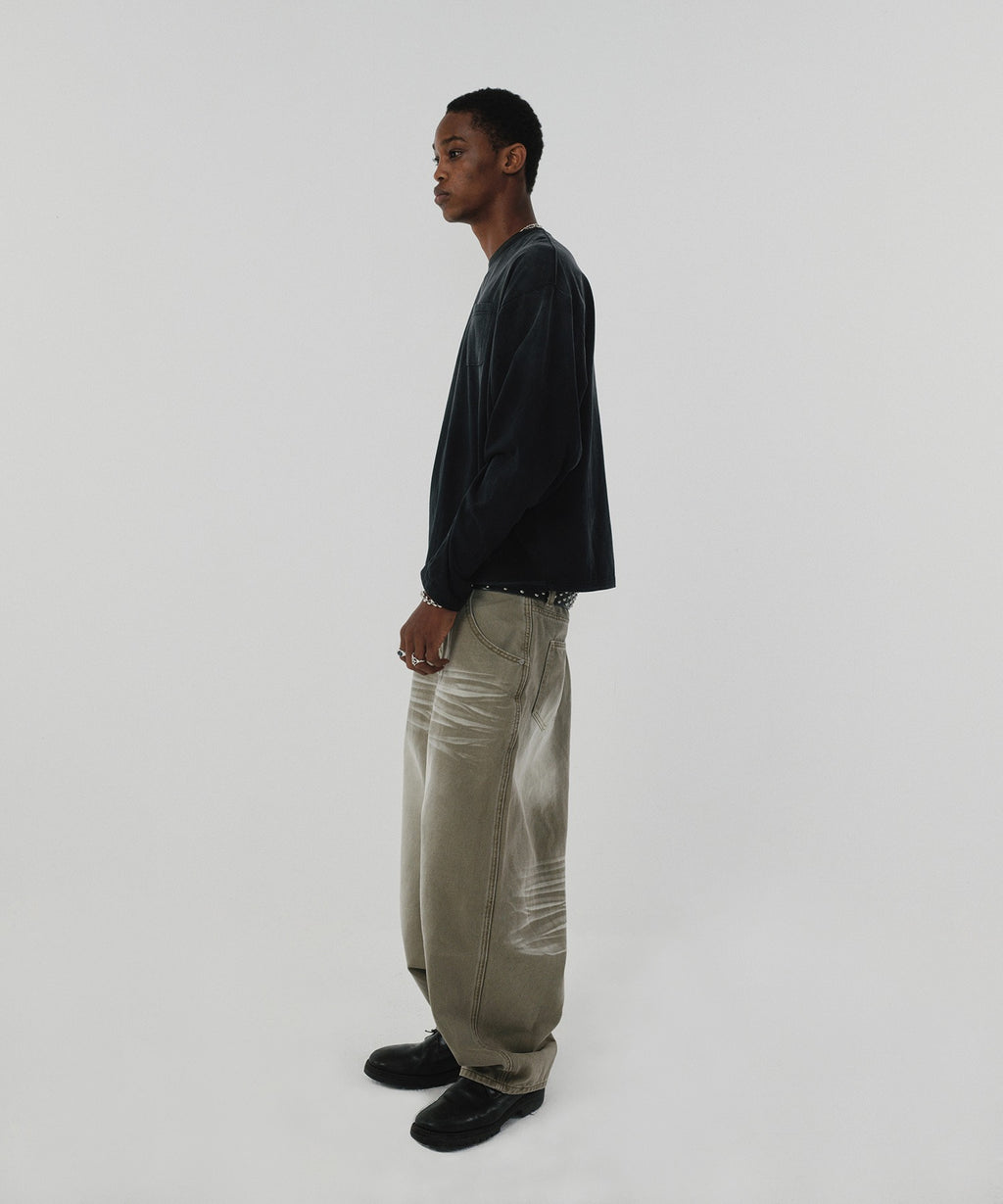 WRINKLE DENIM [OLIVE]