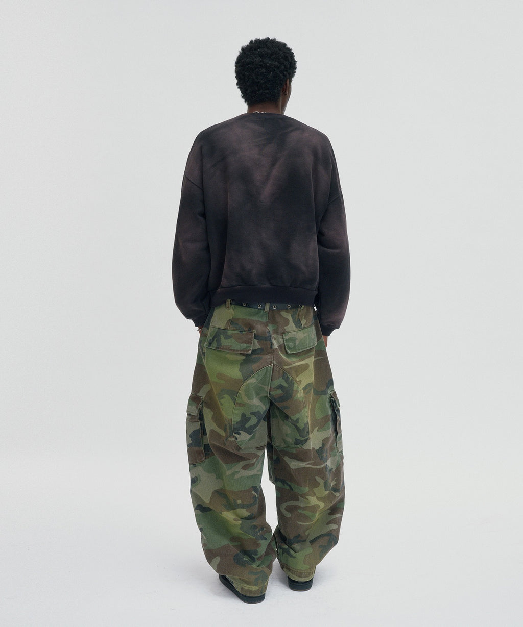 WASHED CARGO PANTS [GREEN CAMO]
